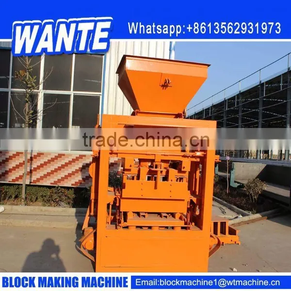 WANTE BRAND QT4-24 Manual Hollow Block Making Machine for Fork Truck photo-2