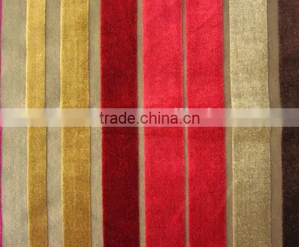 YARN-DYE COLORFUL STRIPE VELVET photo-5