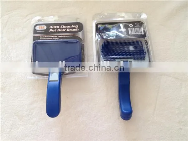Auto-cleaning Pet Hair Brush Dog Grooming Products photo-4