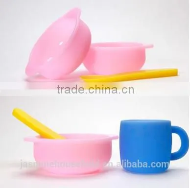 Popular High Quality BPA Free Mini Silicone Suction Bowls for Kids and Babies photo-3