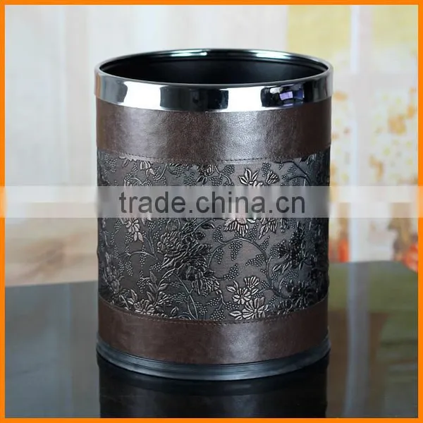 European Creative Cortex Double Household Trash Fashion Retro Patterns Capless Living Room Bedroom Wastebasket / Barrel photo-5