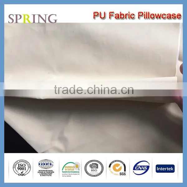 PU Coated Fabric Waterproof Pillow Shell Heat-seam for Hospital photo-3