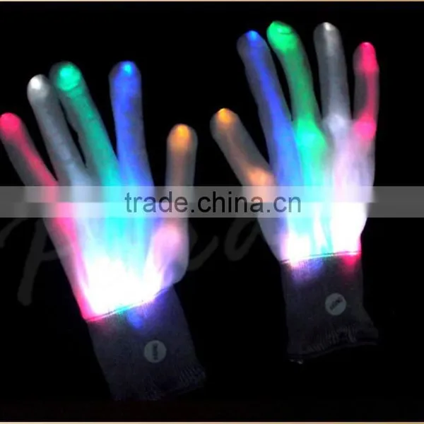 Custom Led Light Gloves Wholesale China With Logo Printing photo-3
