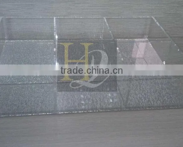 Acrylic Tray With Divider, Acrylic Restaurent Serving Tray, Acrylic Tray Clear photo-4