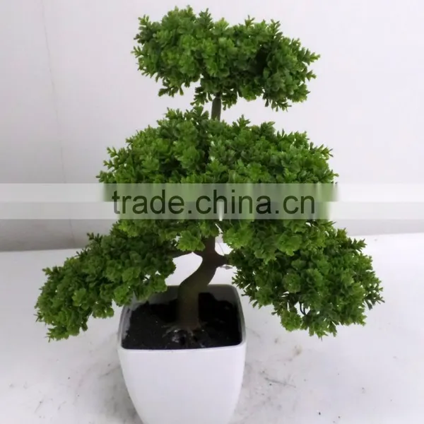 High Quality Low Cost Artificial Podocarpus Bonsai Tree for Table Decoration photo-3