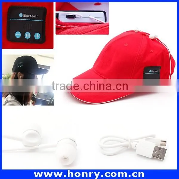 Free Sample Sport Bluetooth Headphone Hat for Samsung Smartphones photo-5