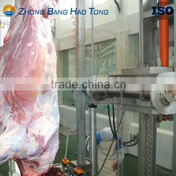 Cattle Skin Removing Machine With Motorized Elevating Roller for Cattle Slaughterhouse photo-2