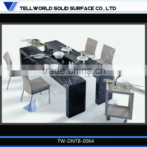 Grey Dining Room Furniture 8 Seats Acrylic Dining Table Chairs photo-2