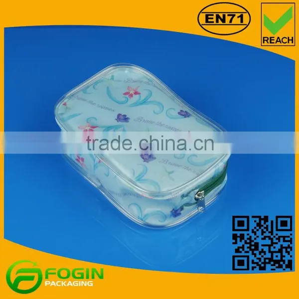 Pvc Custom Printed Cosmetic Bag With Zipper photo-2