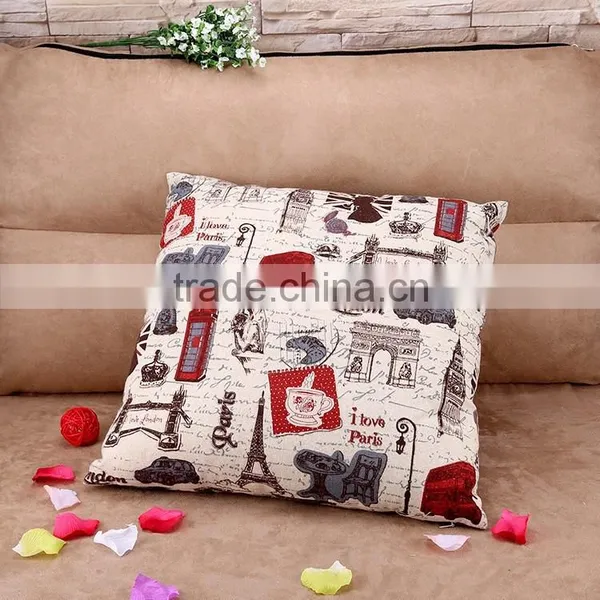 2015 Double-sided Cloth Art ZAKKA Cotton and Linen Hold Pillow British Style Cushion Cover Car Cartoon Hold Pillow photo-4