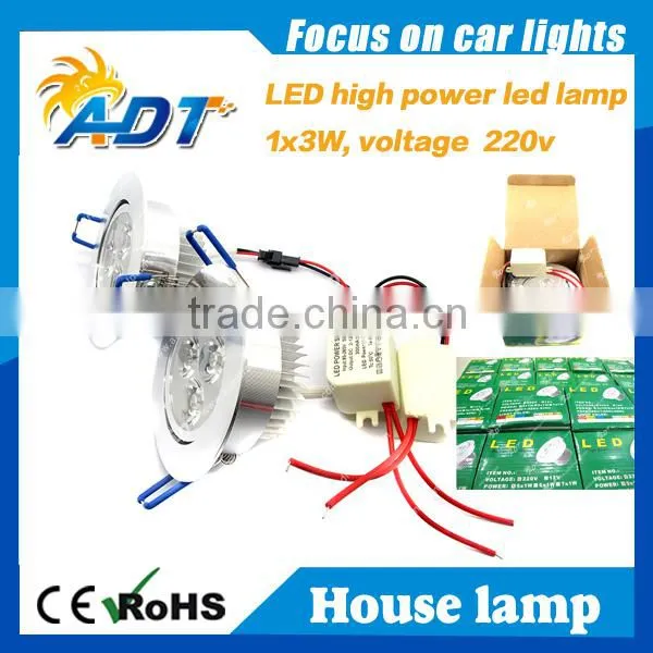 2015 Newest Hot Selling 3w Led Ceiling Light Dome Lamp 330lm Lighting for Barber Shop 90-240v photo-2