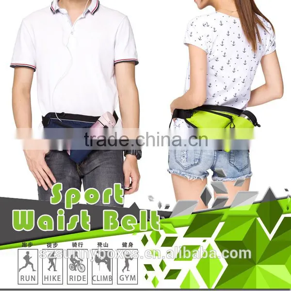 Ultra-light Weight Waterproof TC Fabric Sport Waist Belt With Water Bottle Holder photo-6