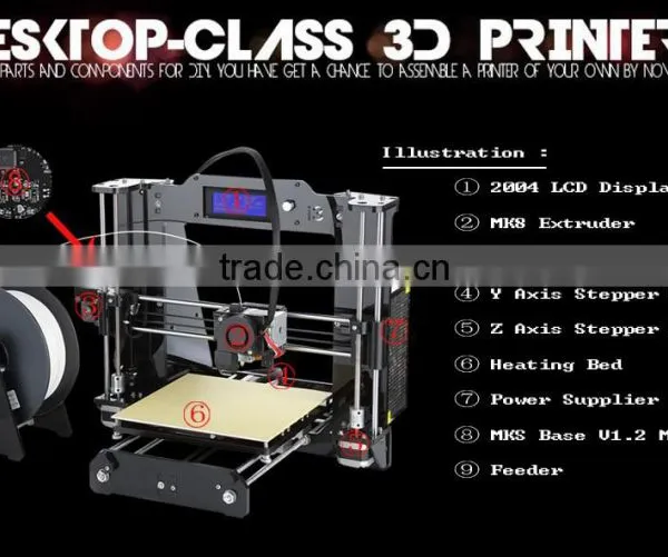 Zhanjiang TEVO 3d Printer ModelArylic Frame/ Print Size 220*200*180mm Factory Direct Sale Made in China 2015 photo-6