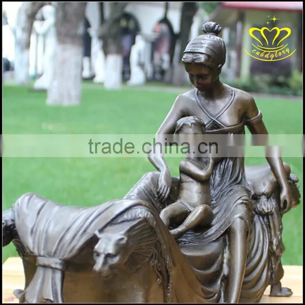 Large City People Cast Copper Sculpture European Copper Sculpture photo-4