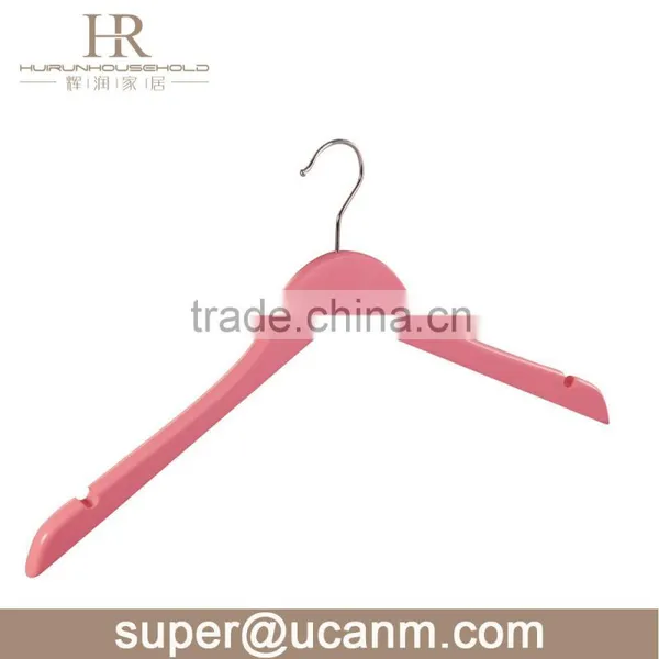 HRW-3010P Pink Wooden Top Hanger