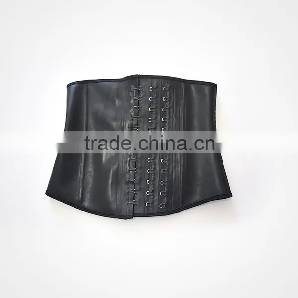 S-SHAPER 100% Latex Waist Trainer Waist Cincher Black With 3 Hooks