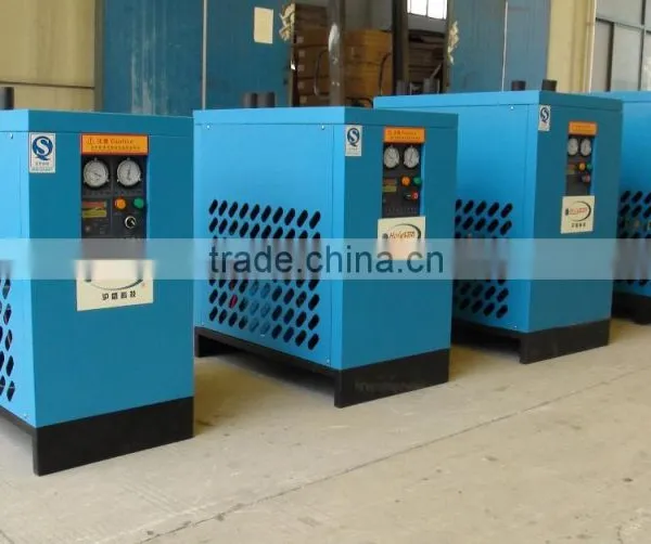 Refrigeration compressed air dryer for screw air compressor