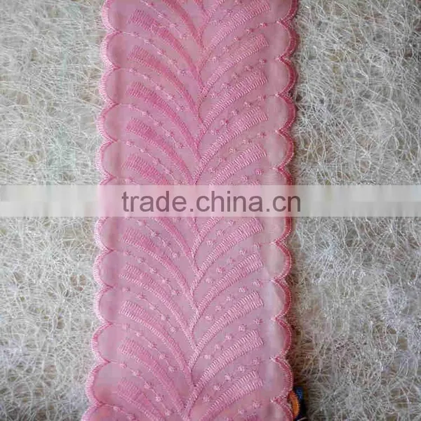 Garment Decoration Colorful Embroidery Cotton Lace Trimming