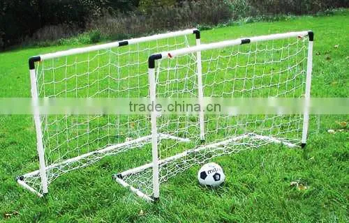 W2m*H1.45m*D100mm White Polyester Knotless Rebound Soccer Goal Net, 4 Inches Mesh With 420D Oxford Fabric Binding photo-2