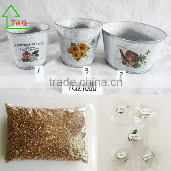 Cheap Shabby Chic 3Flower Herb Garden Kitchen Gift Metal Grow Box