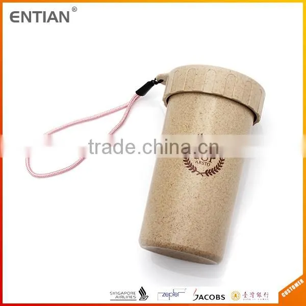 Biodegradable Novelty Wheat Straw and Plastic Drinking Cups