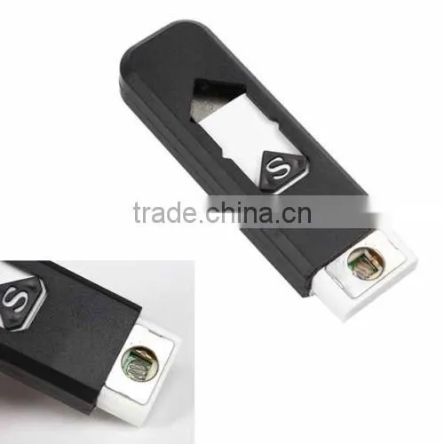 Portable Electronic USB Rechargeable Lighter Flameless Superman Cigar Cigarette Lighter Silent Windproof No Gas Gadget Case photo-6