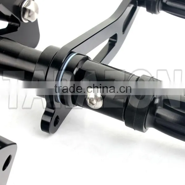 Motocycle Custom Made CNC Aluminum Adjustable Rear Sets Forward Foot Controls photo-4