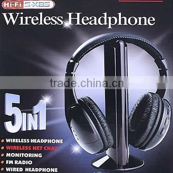 5 in 1 Wireless Monitor am fm Radio Headphone photo-6