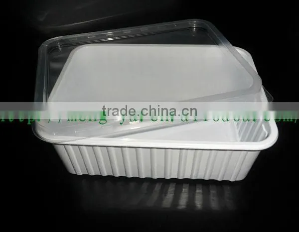 Disposable 1200ml Plastic Box With Lid For Dinner