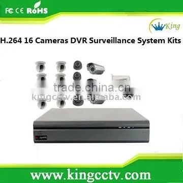 2014 16ch Multi-language h 264 CCTV Standalone Cctv Camera Dvr Kit