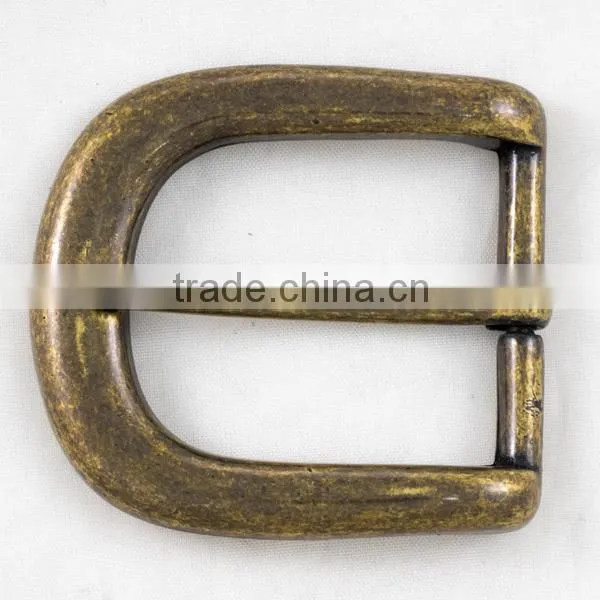 35mm Polish Press Tooth Metal South America Vintage Antique Brass Belt Buckle photo-2