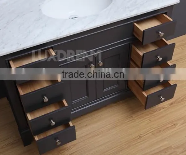 30" Charcoal Solid Wood Leg USA Bathroom Vanity photo-6