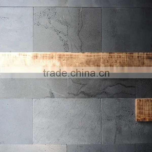 Natural Polished and Black Lava Stone Volcanic Rock photo-2