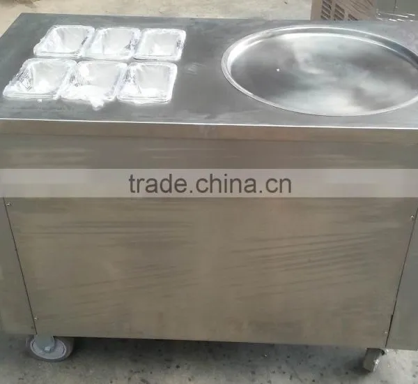 Flat Pan Fried Ice Cream Machine Fried Ice Cream Roll Machine Thailand Fry Ice Cream Machine photo-3