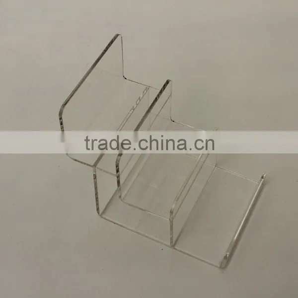 Hot Sale 3 Tiers Clear Acrylic Wallet Stand Table Display Stand photo-2