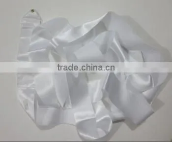 White Rhythmic Gymnastic Dance Ribbon photo-6