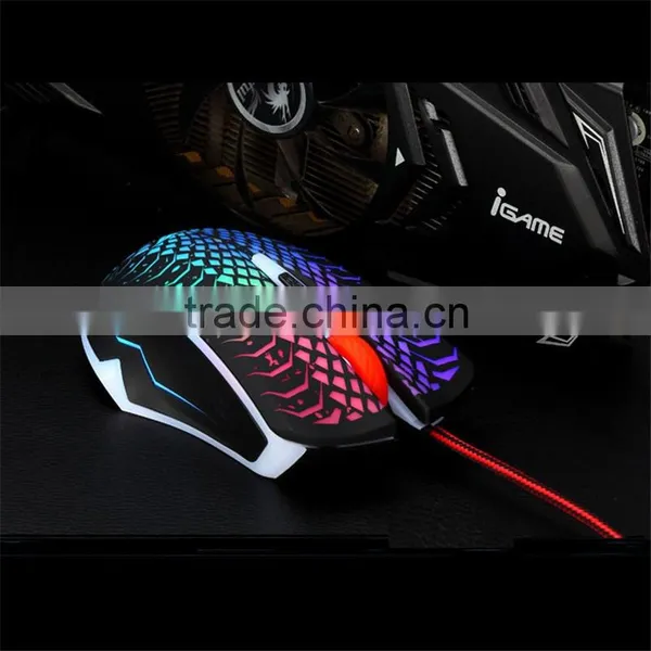 Adjustable 1200 1600 2400 DPI 6 Buttons Game Mouse With Backlight Plug and Play photo-5
