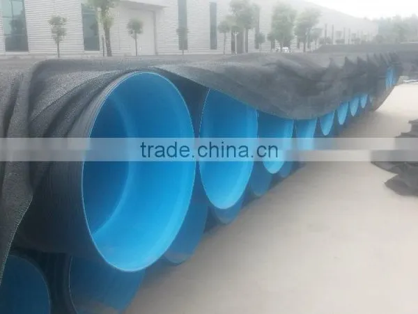 Blue Black Corrugated Plastic Drainage Pipe photo-2