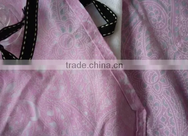 One Size Fits All 100% Cotton Pink Printing Baby More Nursing Cover for Breastfeeding photo-5