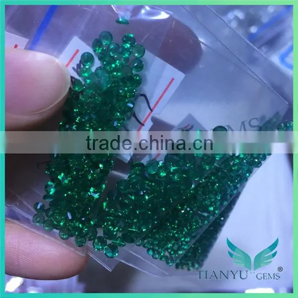 Wholesale Blue Emerald Stone Bulk Gemstone /rough Cut Synthetic Russian Emerald Price per Carat photo-5
