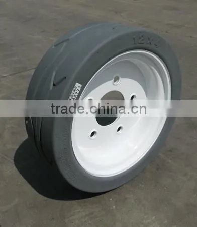 Skyjack Scissor Lift Machine Solid Rubber Wheel Tire 12x4 2.00-8 16x5x12 4.00-8 photo-5