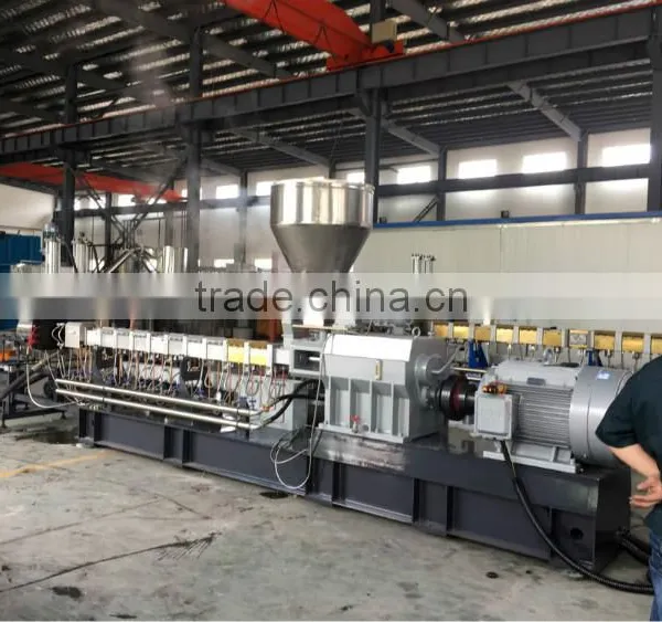 Small High Filling Plastic Granulator Twin Screw Extruder Granules for pp pe Filer Pellets photo-3