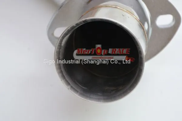 Mertop B** E46 330D 330xd 1998-2003 M57 POLISHED 304 STAINLESS STEEL DECAT EXHAUST DOWNPIPE photo-2