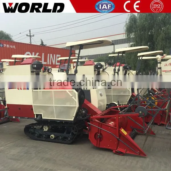 32hp Full Feeding 0.5m3 Grain Tank Mini Rice Wheat Combine Harvester photo-6