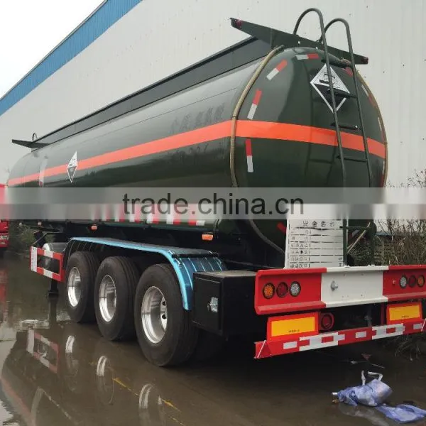 27m3 Chemical Liquid Tank 3 Axel Trailer With Three 13 Ton FUWA Axles photo-3