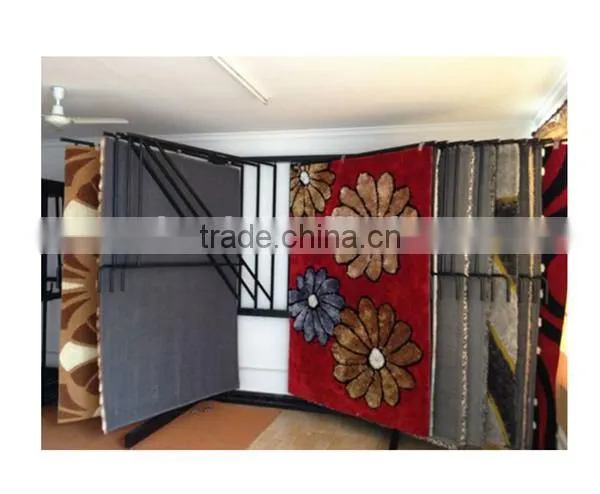 Floor Standing Multi-Ways Metal Display Rack for Carpet photo-4