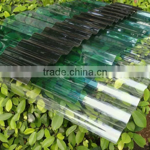 Plastic Polycarbonate PC 100% Clear Corrugated Plastic New Wave Roofing Sheet for Sale photo-3