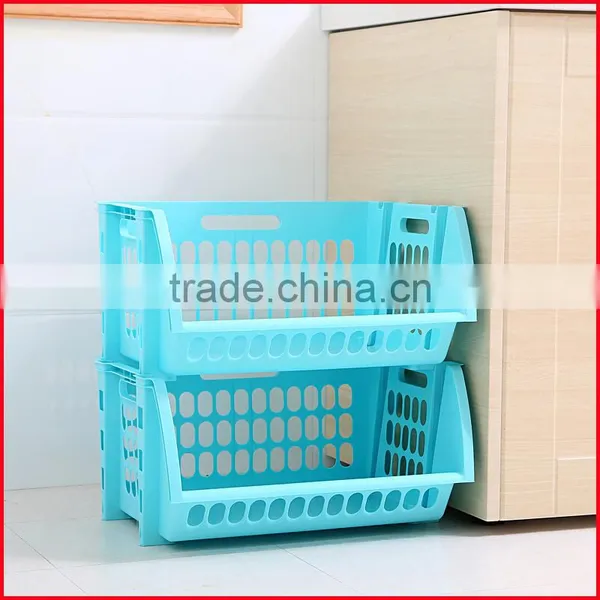 Plastic Stacking Stackers Storage Baskets Veg Rack 2 Tier Vegetable photo-6