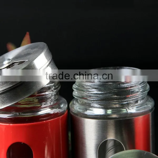 The Best Selling Products Stainless Steel Hot Selling Spice Jar Glass photo-2