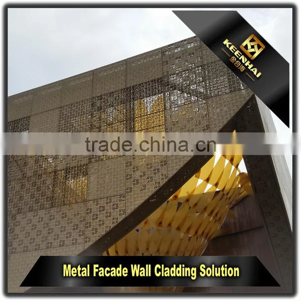 Hollow Out Panels Decorative Outdoor Sheet Metal Aluminum Wall Covering photo-6
